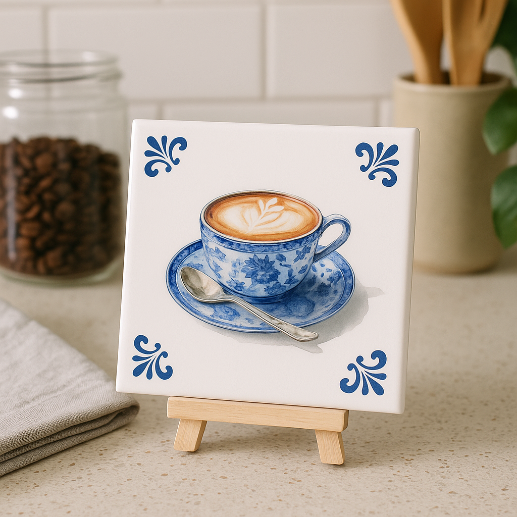 Cappuccino in Delft Blue