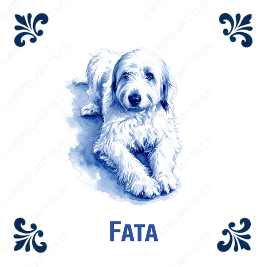Tegelontwerp Delfts blauw Fata