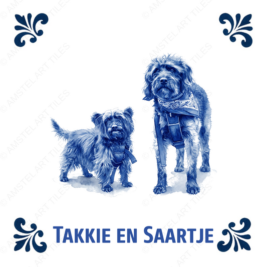 Tegelontwerp Takkie en Saartje