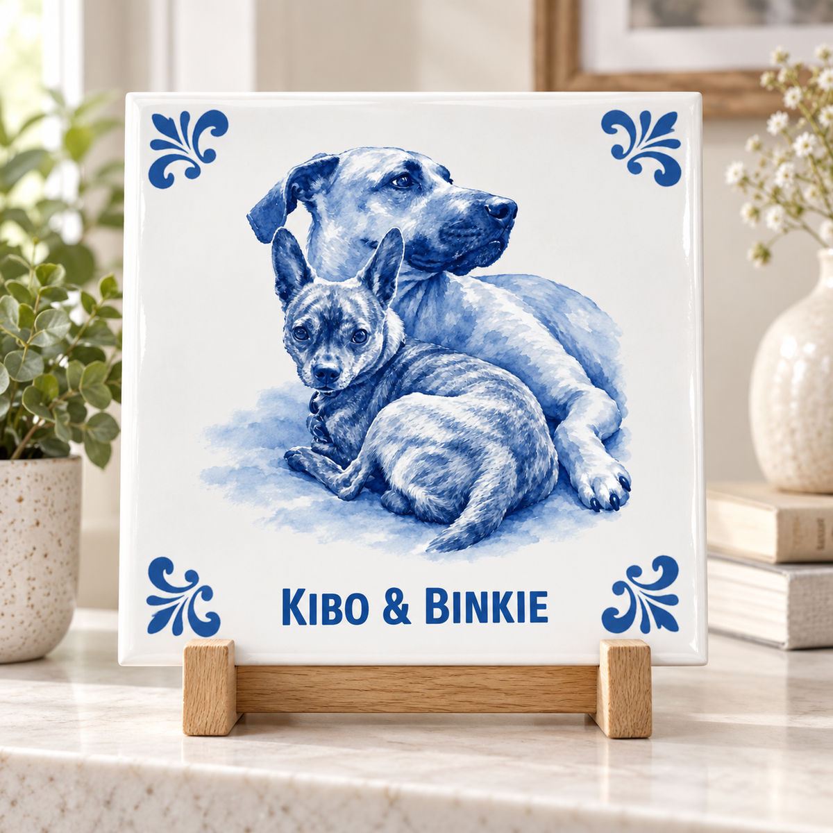 Persoonlijk tegelontwerp Kibo & Binkie AT1891