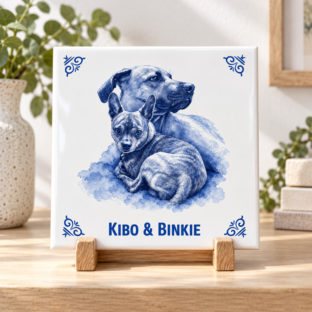 Persoonlijk tegelontwerp Kibo & Binkie AT1893