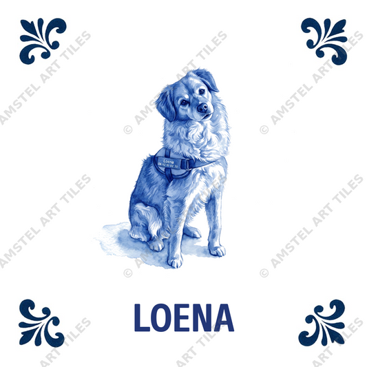 Delfts blauwe tegel Loena ontwerp