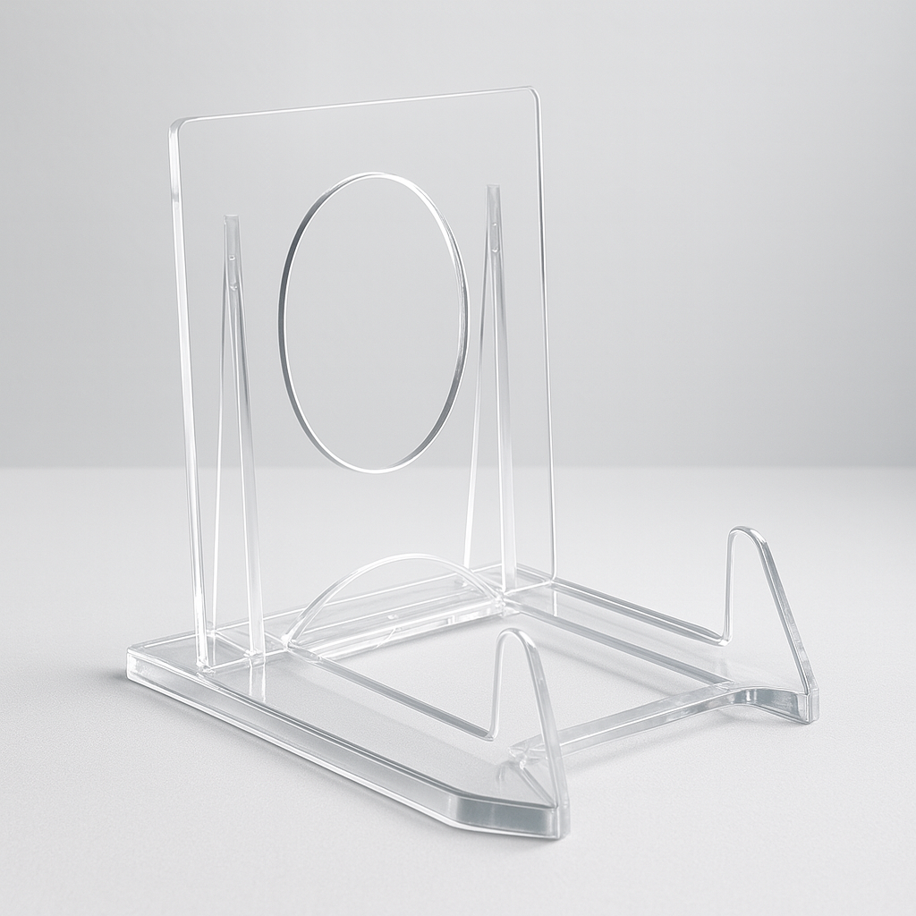 Adjustable transparent acrylic tile holder