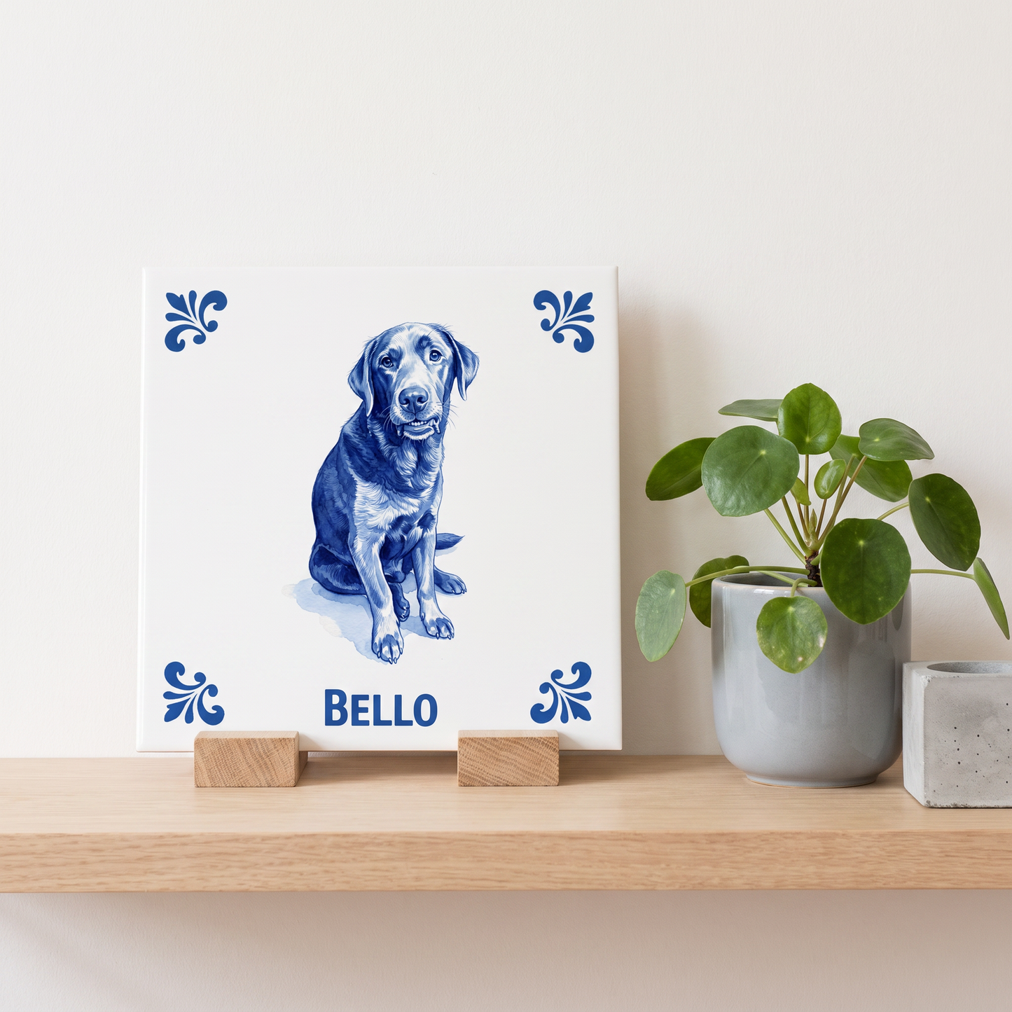 Delfts blauw tegelontwerp Bello