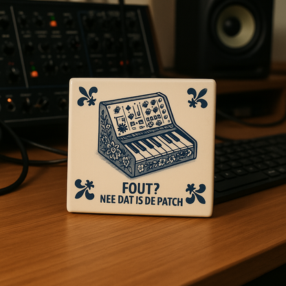 Synthesizer - Fout? Nee dat is de patch - Delfts Blauwe Tegel Met Humor
