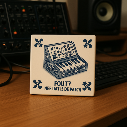 Synthesizer - Fout? Nee dat is de patch - Delfts Blauwe Tegel Met Humor