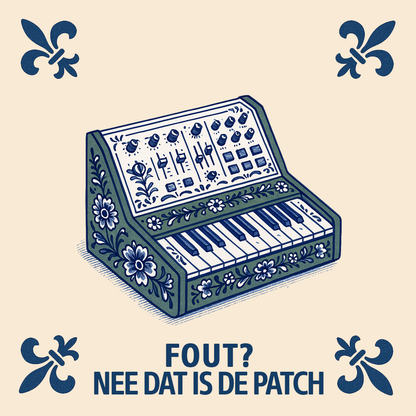 Synthesizer - Fout? Nee dat is de patch - Delfts Blauwe Tegel Met Humor
