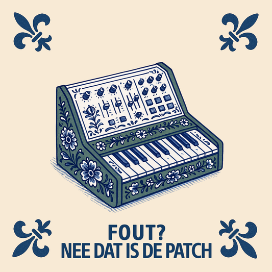 Synthesizer - Fout? Nee dat is de patch - Delfts Blauwe Tegel Met Humor