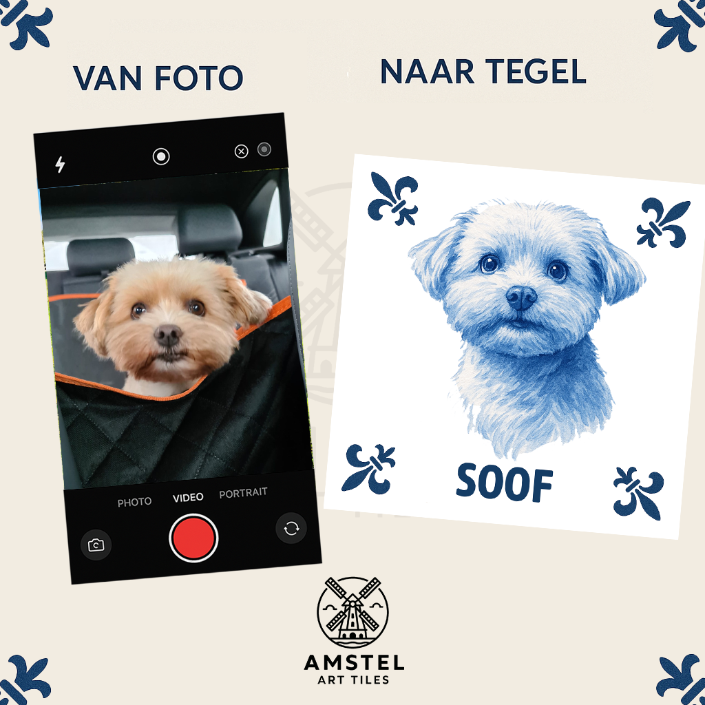 Maak je eigen Delfts Blauwe tegel