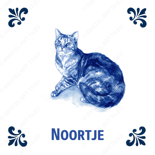 Tegelontwerp Noortje - Delfts blauw