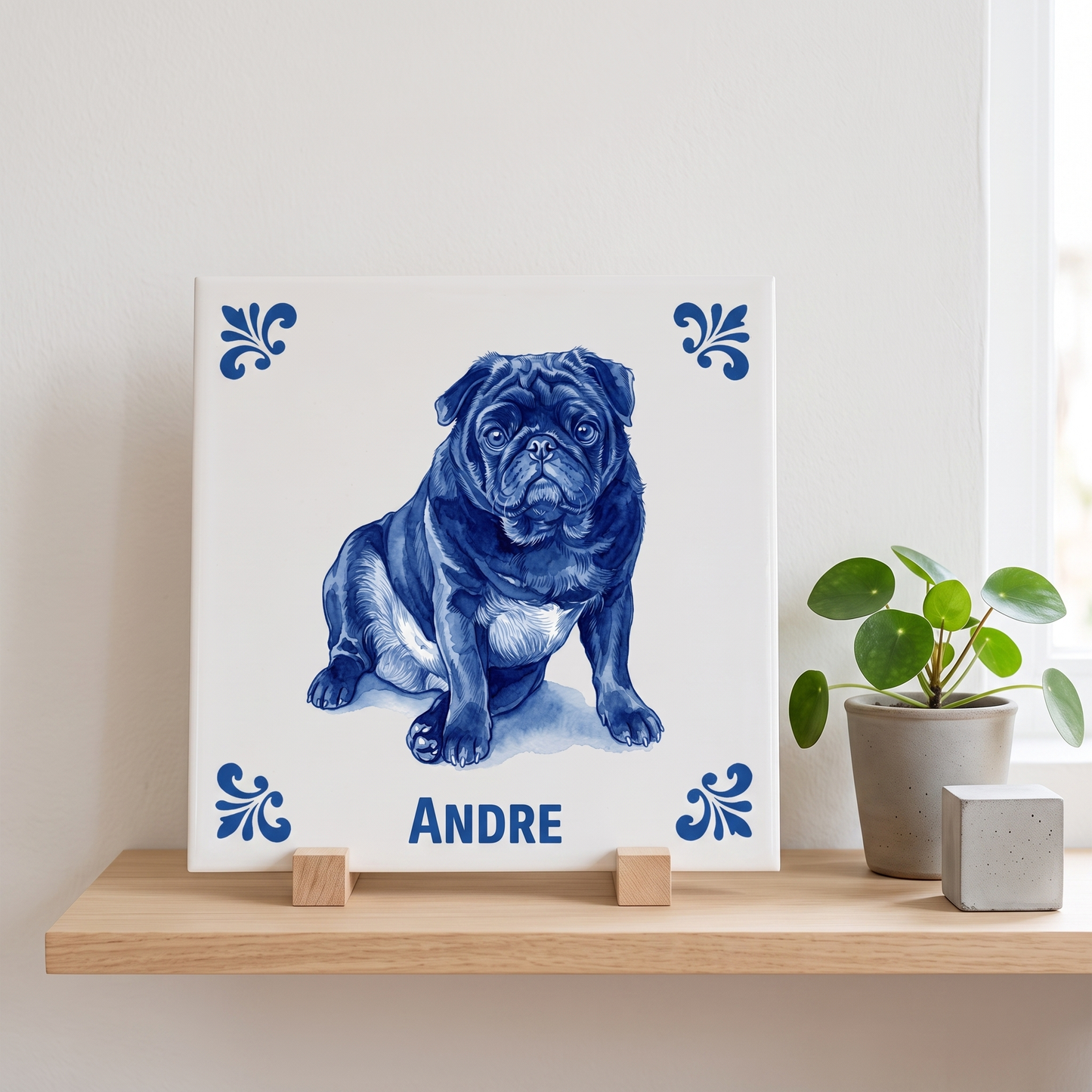 Delfts blauw tegelontwerp Andre