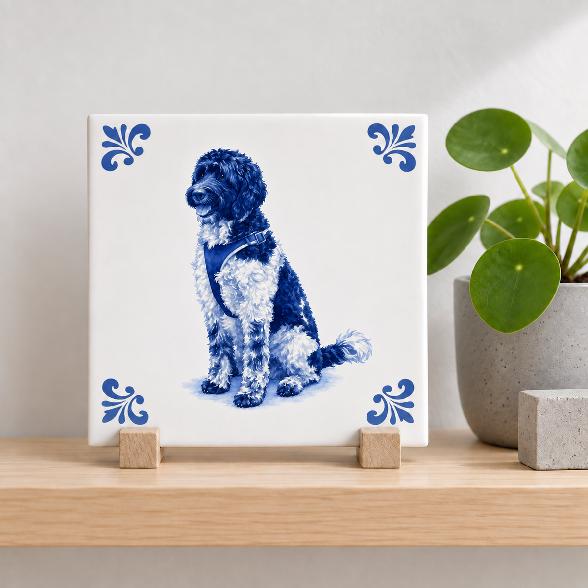 Tegelontwerp AT1661 – Klassiek Delfts blauw