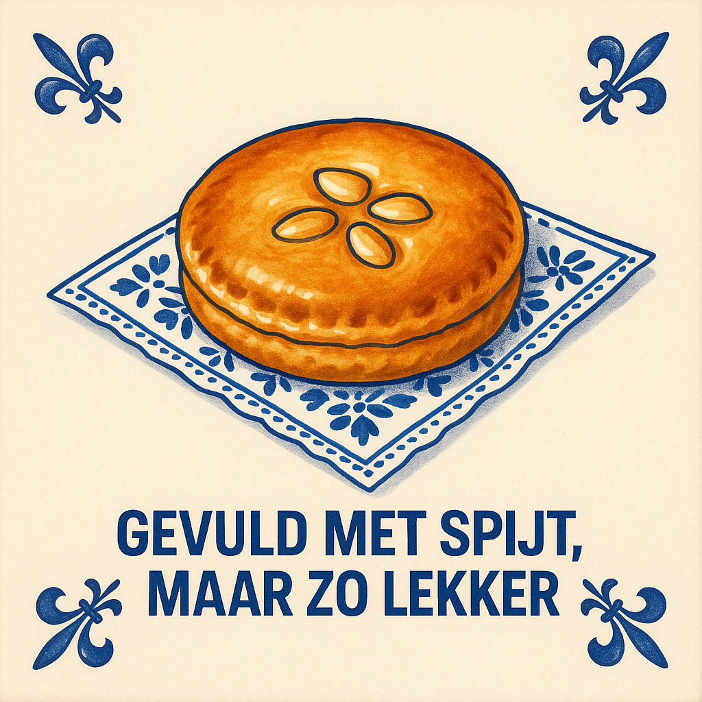 Gevuld met spijt, maar zó lekker -  Delfts Blauwe Tegel Met Humor