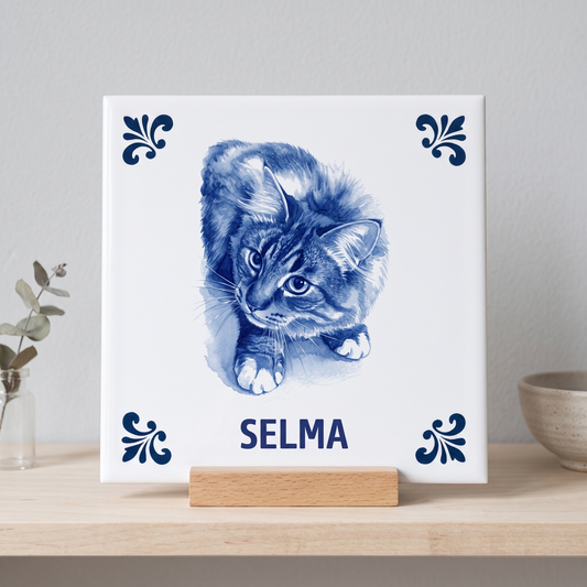 Delfts blauwe tegel Selma