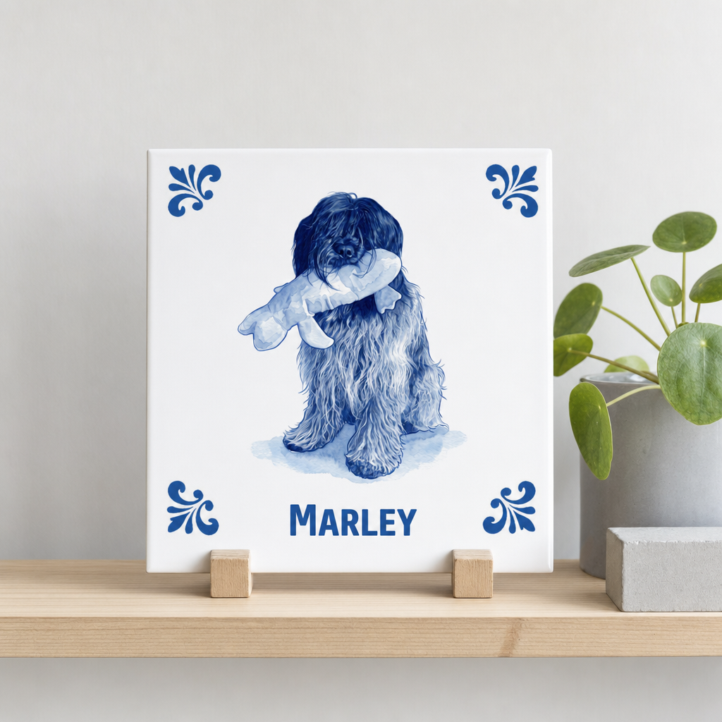 Delfts blauw tegelontwerp Marley